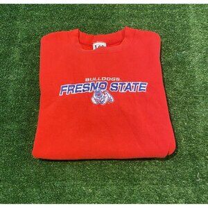 Vintage Fresno State Bulldogs sweatshirt mens large crew neck Y2K football H